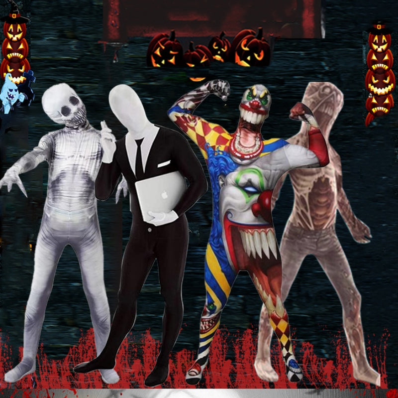 Zombie Costume with Hood – Ripped Halloween Outfit for Adults & Kids