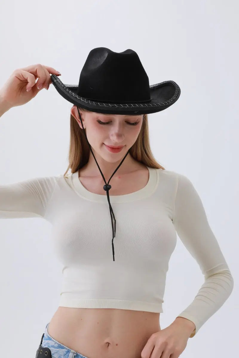 Light-Up LED Cowboy Hat – Neon Western Hat for Halloween, Raves & Parties