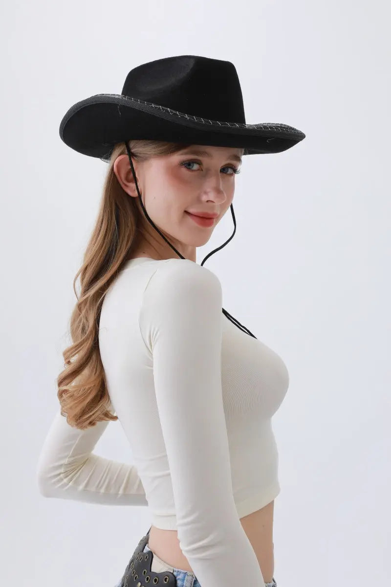 Light-Up LED Cowboy Hat – Neon Western Hat for Halloween, Raves & Parties