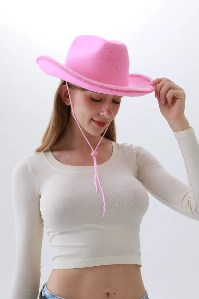 Light-Up LED Cowboy Hat – Neon Western Hat for Halloween, Raves & Parties