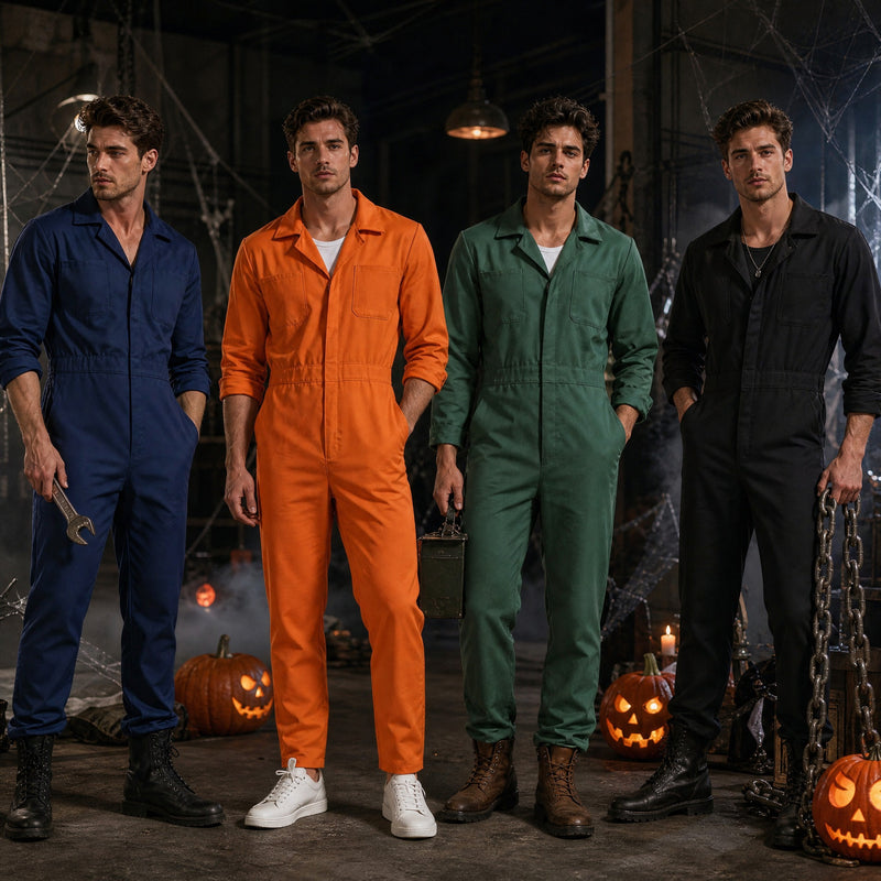 Mechanic Coverall Jumpsuit Costume – Unisex Work Jumpsuit, S–2XL