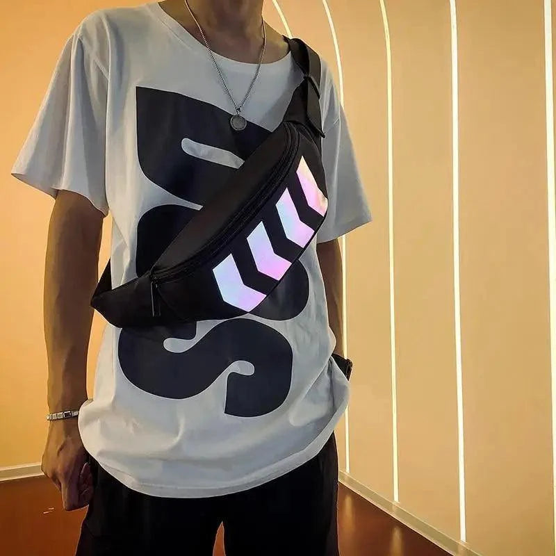 Iridescent Rave Chest Bag