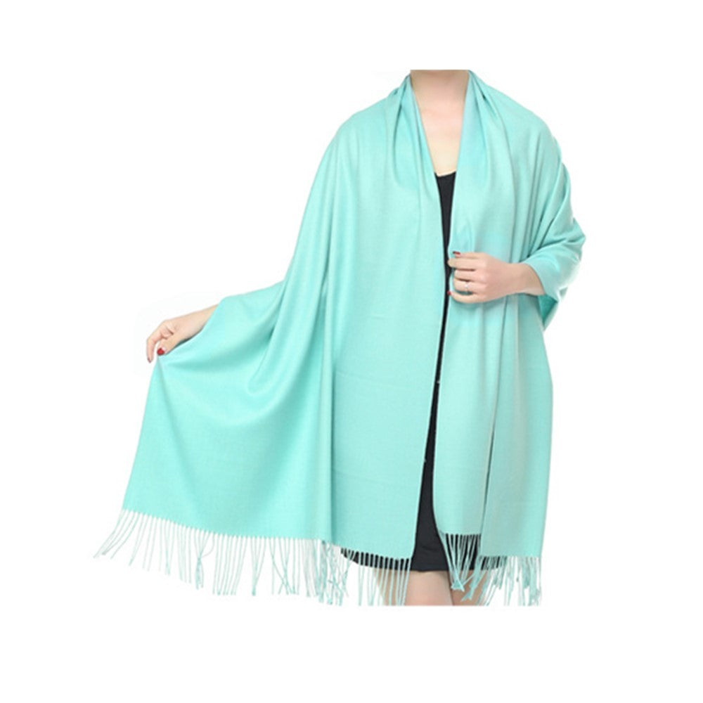 Light blue pashmina shawl